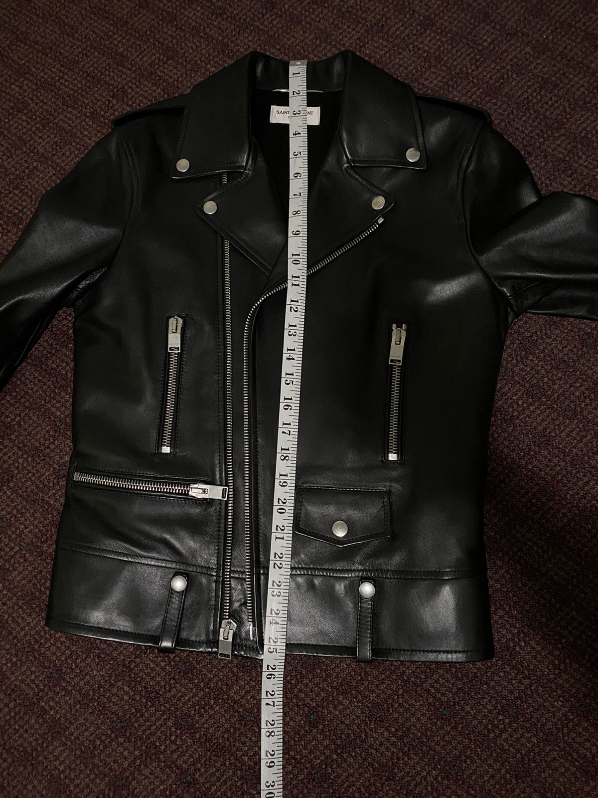 Saint Laurent Paris Saint Laurent L01 Lambskin Motorcycle Jacket Size US S / EU 44-46 / 1 - 11 Thumbnail