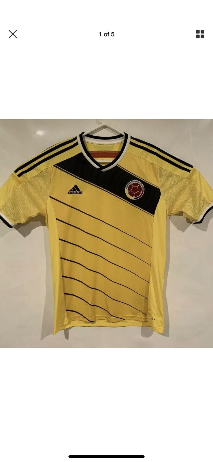 Adidas Adidas Columbia soccer jersey yellow rare authentic Size US M / EU 48-50 / 2 - 1 Preview