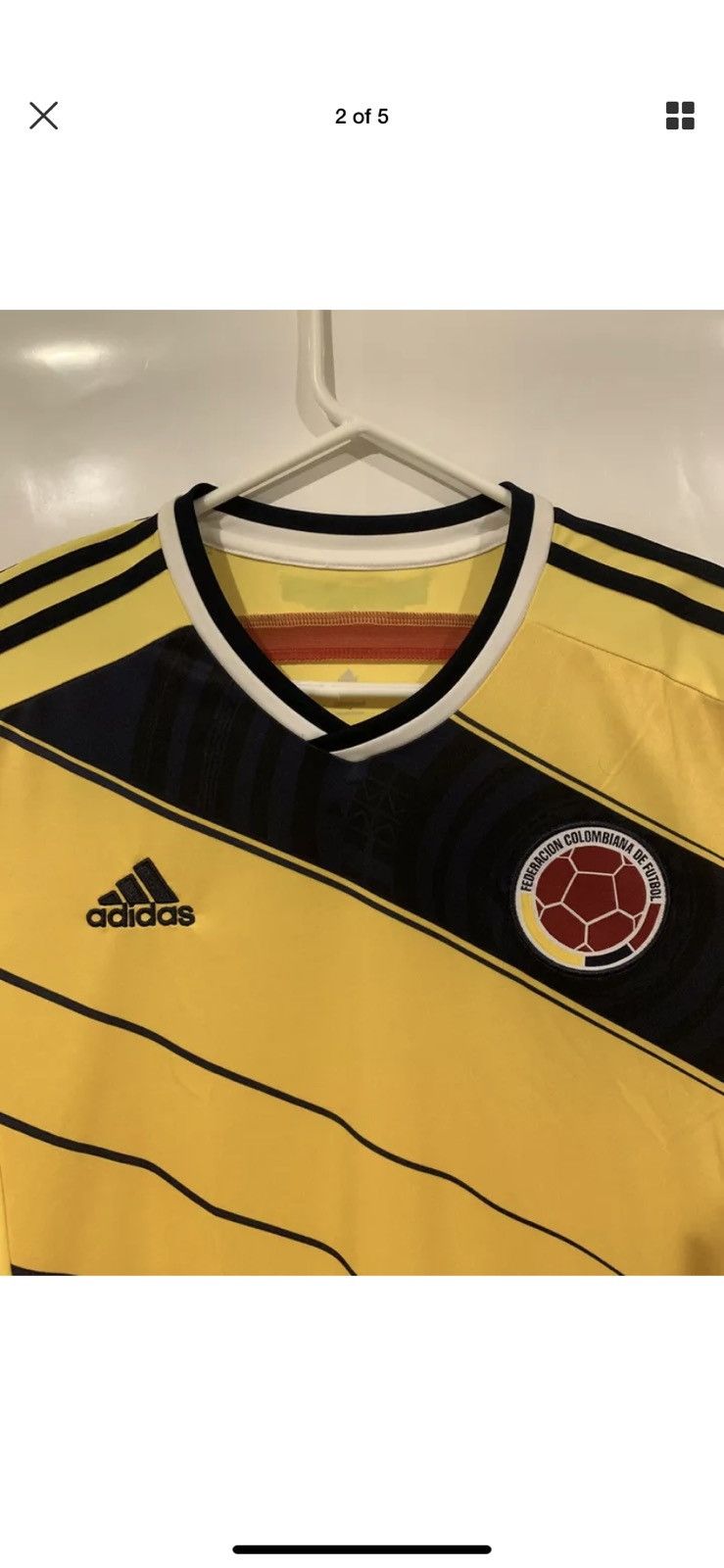 Adidas Adidas Columbia soccer jersey yellow rare authentic Size US M / EU 48-50 / 2 - 2 Preview
