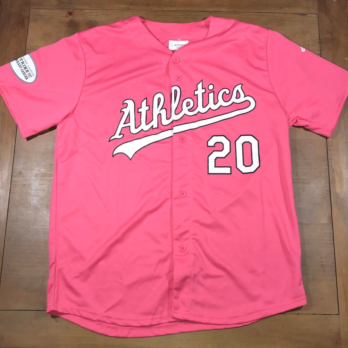 MLB Oakland Athletics Breast Cancer pink jersey