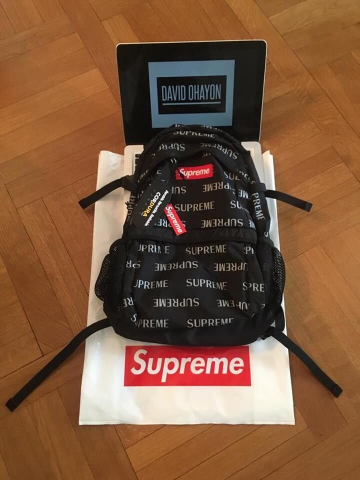 Supreme Supreme 3M® Reflective Repeat Backpack Black FW16/17 Size ONE SIZE - 1 Preview