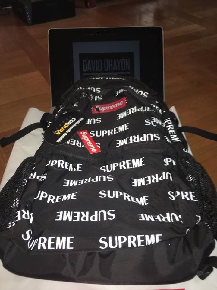 Supreme Supreme 3M® Reflective Repeat Backpack Black FW16/17 Size ONE SIZE - 2 Preview