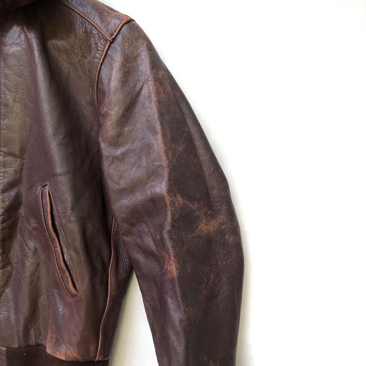 Avirex × Vintage Vintage Sienna By Silton Leather Bomber Jacket Size US S / EU 44-46 / 1 - 2 Thumbnail