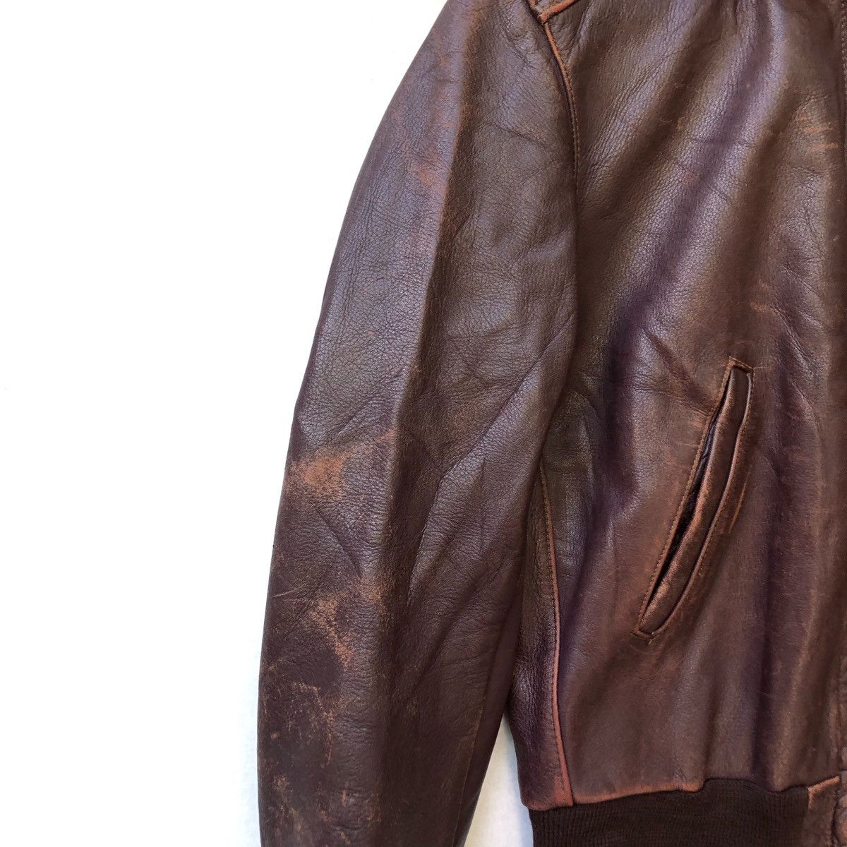 Avirex × Vintage Vintage Sienna By Silton Leather Bomber Jacket Size US S / EU 44-46 / 1 - 3 Thumbnail