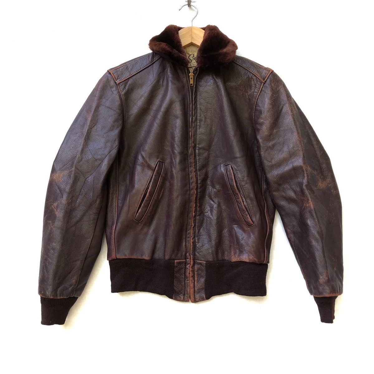 Avirex × Vintage Vintage Sienna By Silton Leather Bomber Jacket Size US S / EU 44-46 / 1 - 1 Thumbnail