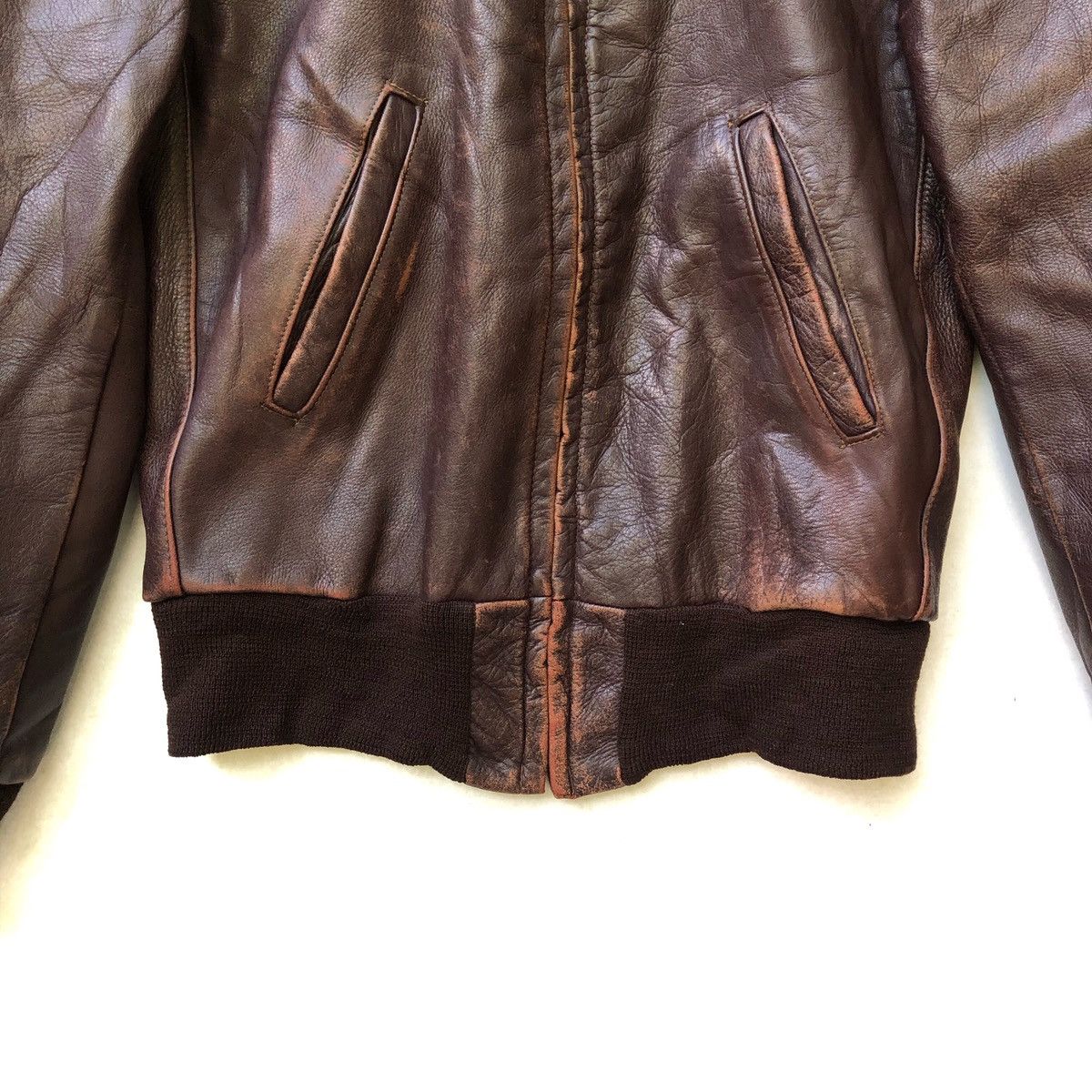 Avirex × Vintage Vintage Sienna By Silton Leather Bomber Jacket Size US S / EU 44-46 / 1 - 4 Thumbnail