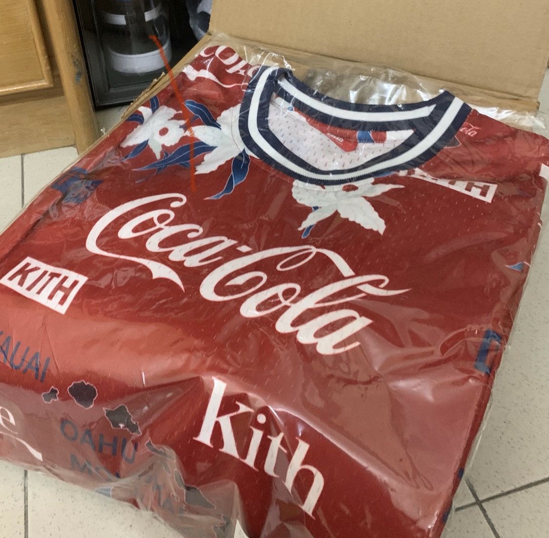 Kith Kith x Coca-Cola x Mitchell & Ness BP Hawaii Jersey | Grailed