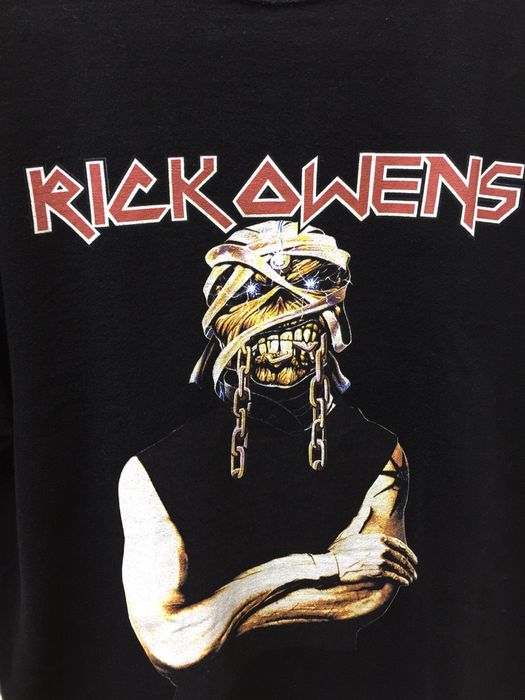 Non Trouve NON TROUBE- Band Tee (Rick Owens, Iron Maiden Style