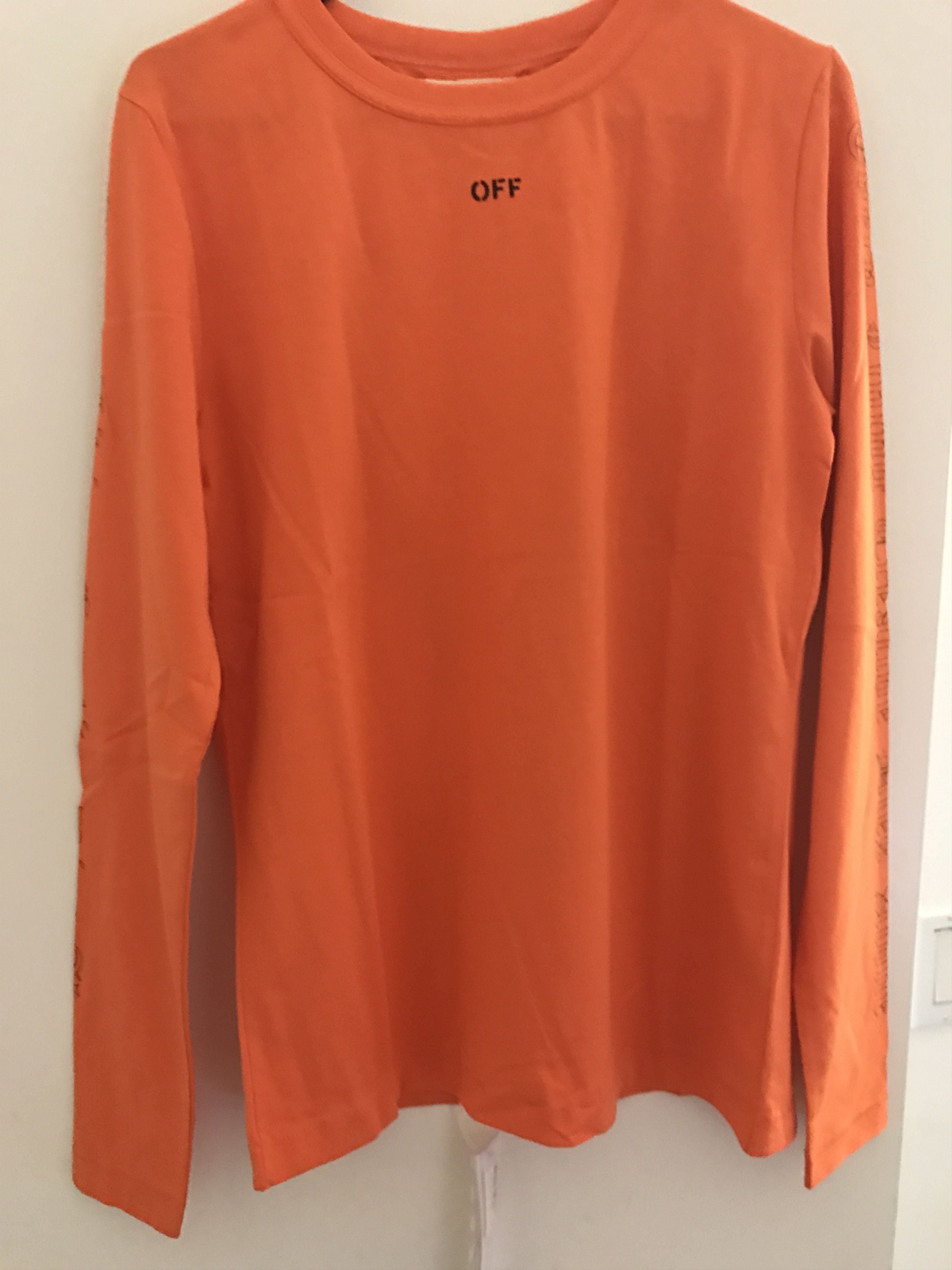 Vlone off white long hot sale sleeve