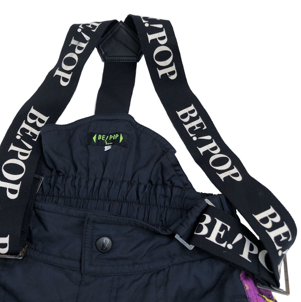 Japanese Brand ☀️Be! Pop Chill Out Bib SkiWear Overalls Pants Size US 29 - 4 Thumbnail