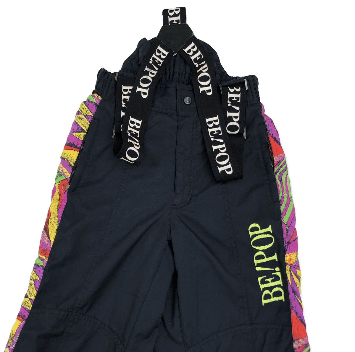 Japanese Brand ☀️Be! Pop Chill Out Bib SkiWear Overalls Pants Size US 29 - 3 Thumbnail