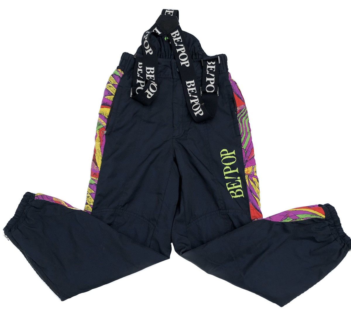Japanese Brand ☀️Be! Pop Chill Out Bib SkiWear Overalls Pants Size US 29 - 1 Thumbnail