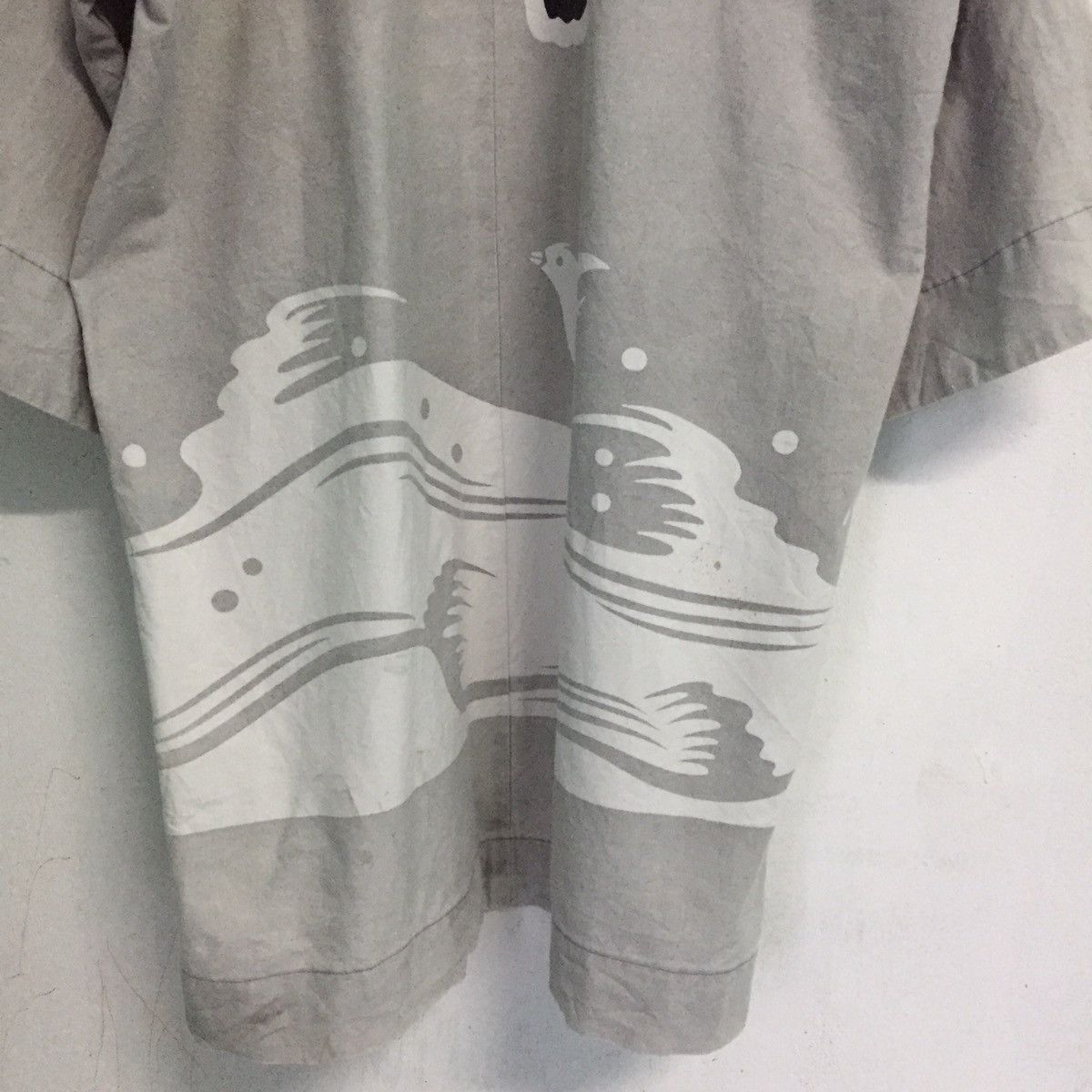 Japanese Brand Art Bird On The Wave Big Wording Japanese Kimono Size US XL / EU 56 / 4 - 3 Thumbnail