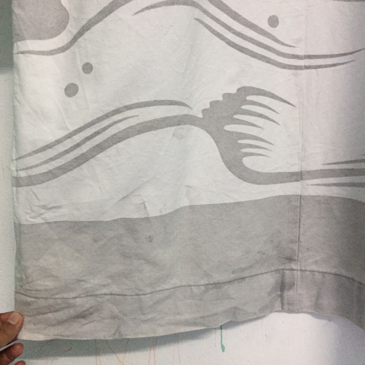 Japanese Brand Art Bird On The Wave Big Wording Japanese Kimono Size US XL / EU 56 / 4 - 8 Thumbnail