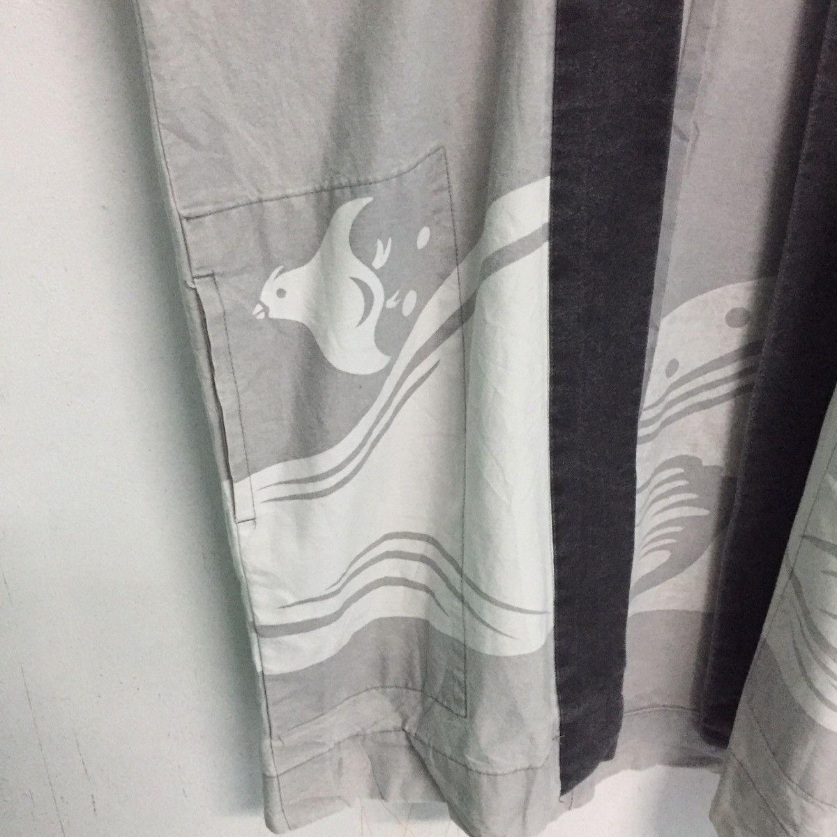 Japanese Brand Art Bird On The Wave Big Wording Japanese Kimono Size US XL / EU 56 / 4 - 15 Thumbnail