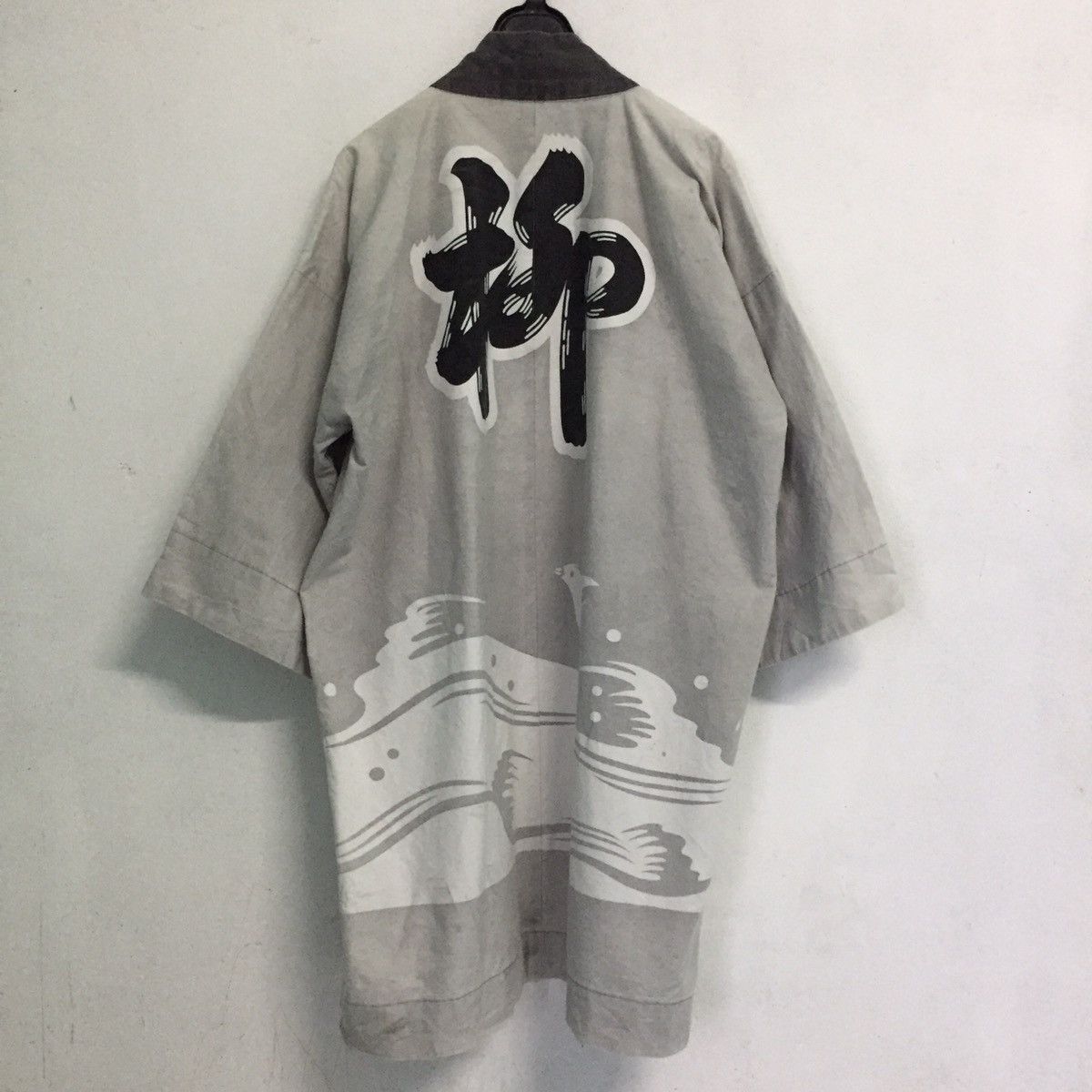 Japanese Brand Art Bird On The Wave Big Wording Japanese Kimono Size US XL / EU 56 / 4 - 1 Thumbnail