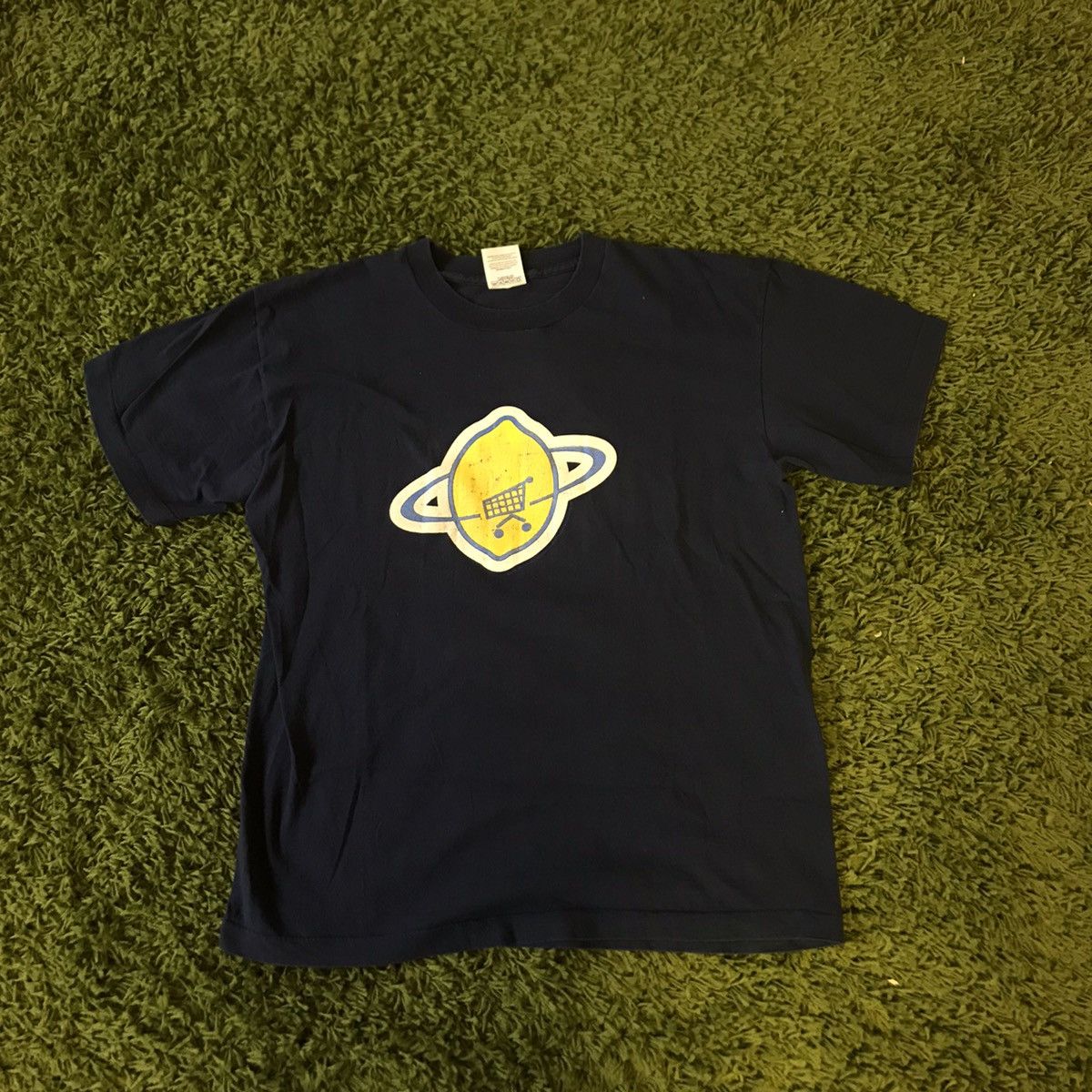 【Lサイズ】90s U2 Lemon Band Tour Tee Navy Band Tees × Vintage Rare Vintage 90s U2 Lemon Band Tshirt