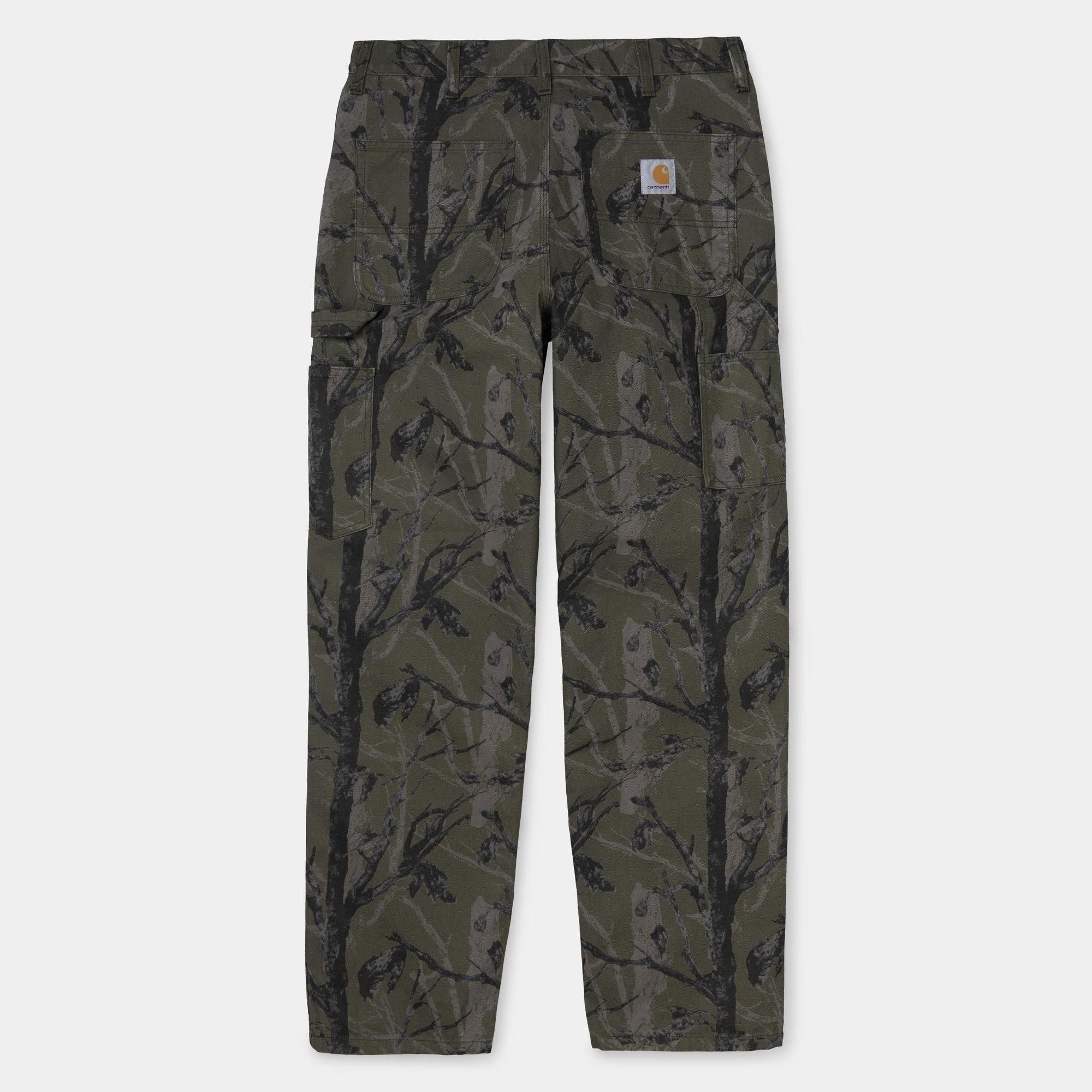 image of Carhartt Wip Double Knee Pants Green Tree Camo, Men's (Size 30)