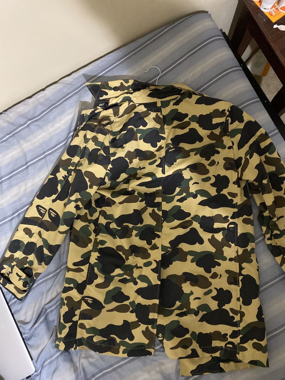 Bape trench coat store