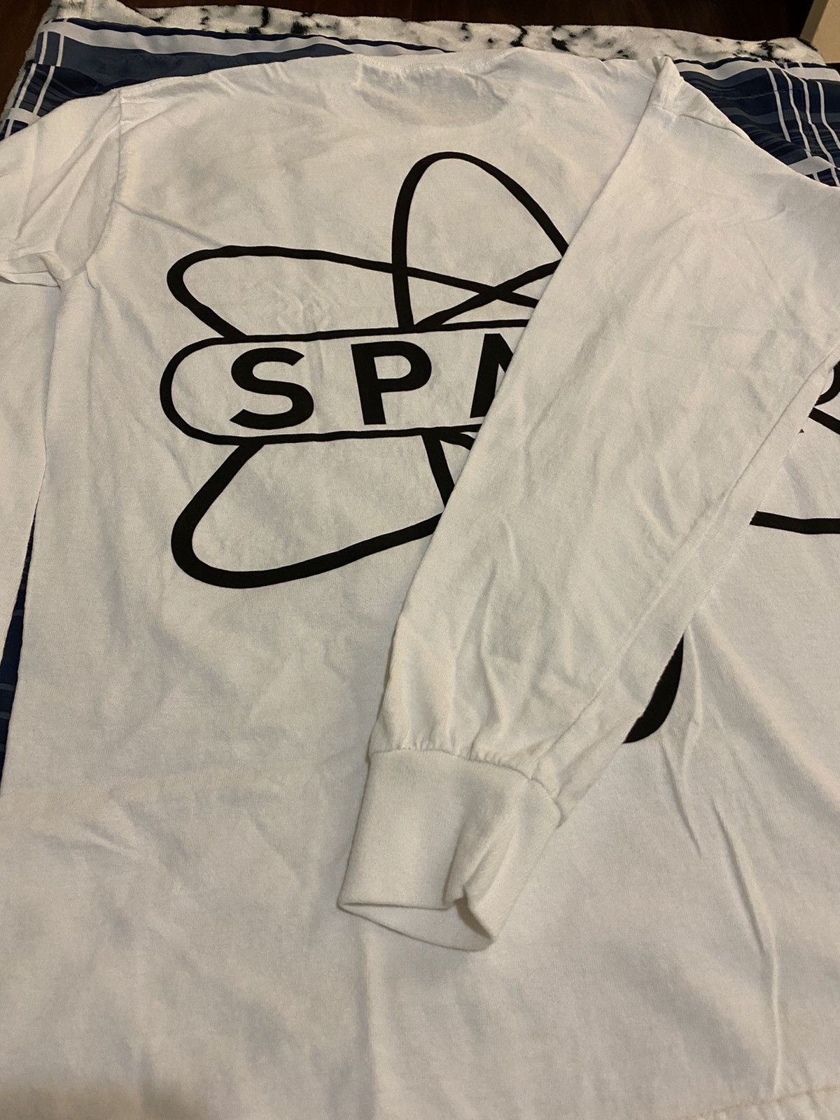 Long Sleeve] Travis Scott Space Village Logo White - Long Sleeve T 