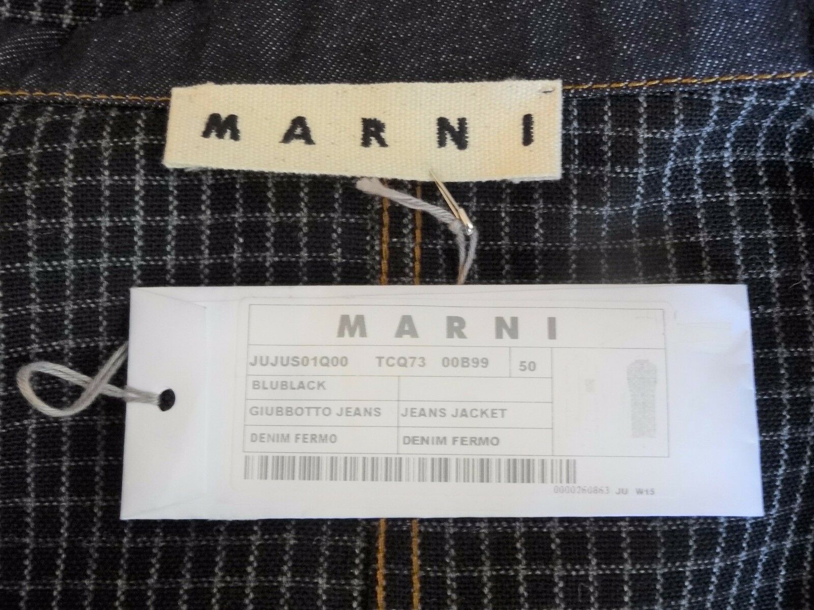 Marni Navy Cotton Wool Denim Yard Coat Jacket IT50 Size US M / EU 48-50 / 2 - 6 Thumbnail