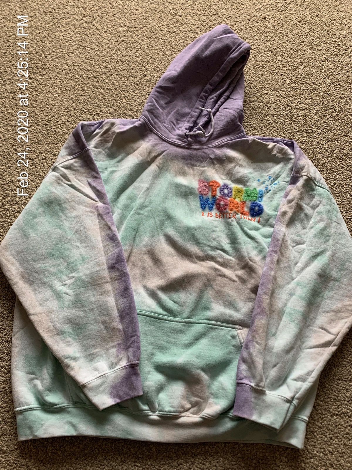 Stormi world cheap tie dye hoodie