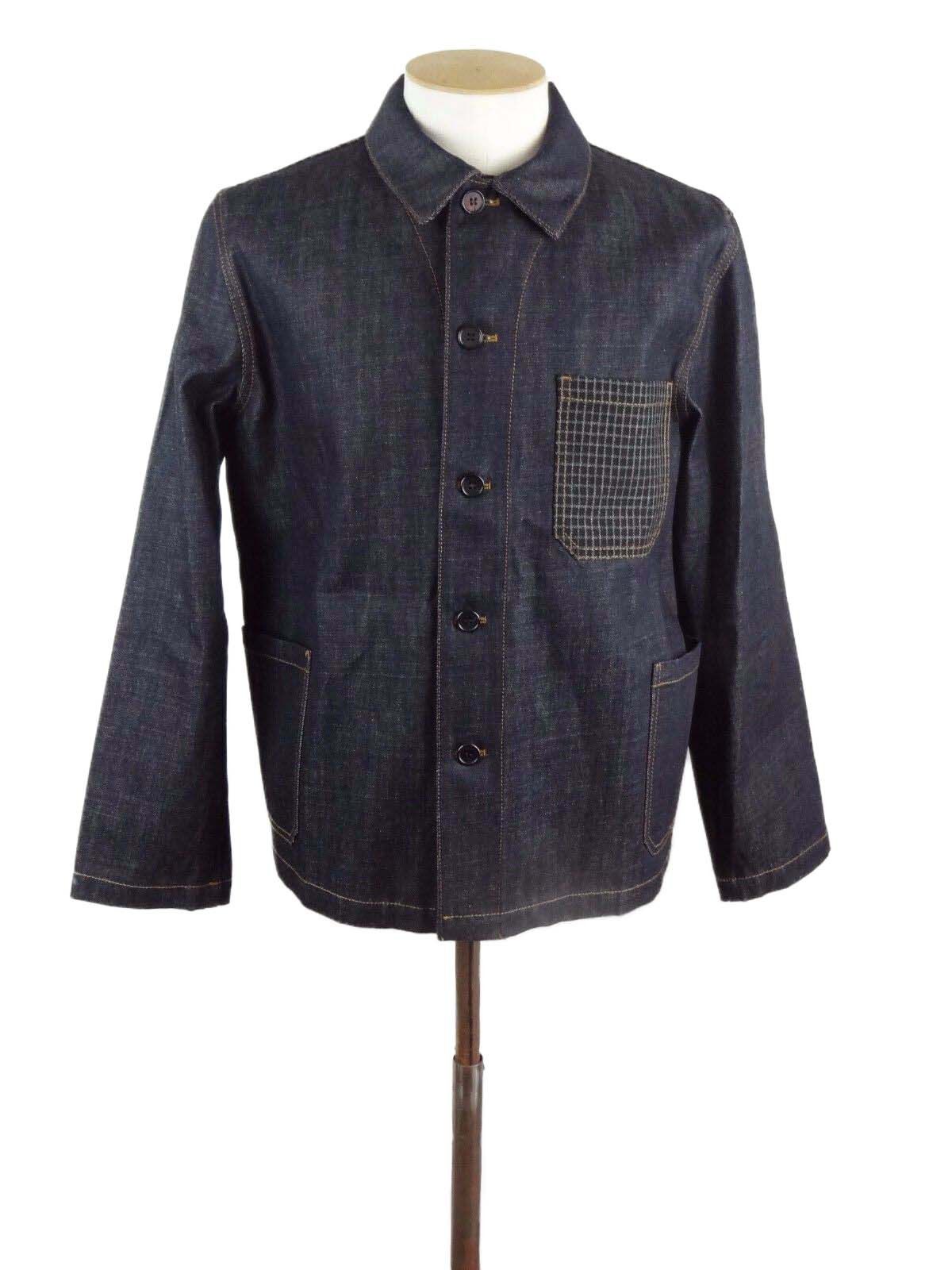 Marni Navy Cotton Wool Denim Yard Coat Jacket IT52 Size US L / EU 52-54 / 3 - 1 Thumbnail