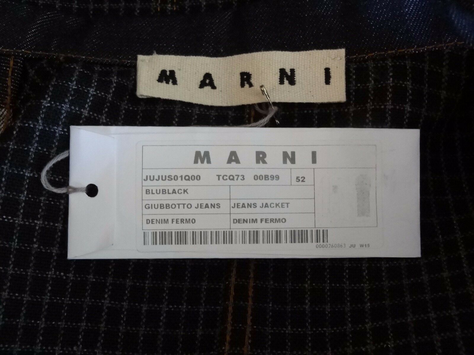 Marni Navy Cotton Wool Denim Yard Coat Jacket IT52 Size US L / EU 52-54 / 3 - 6 Thumbnail