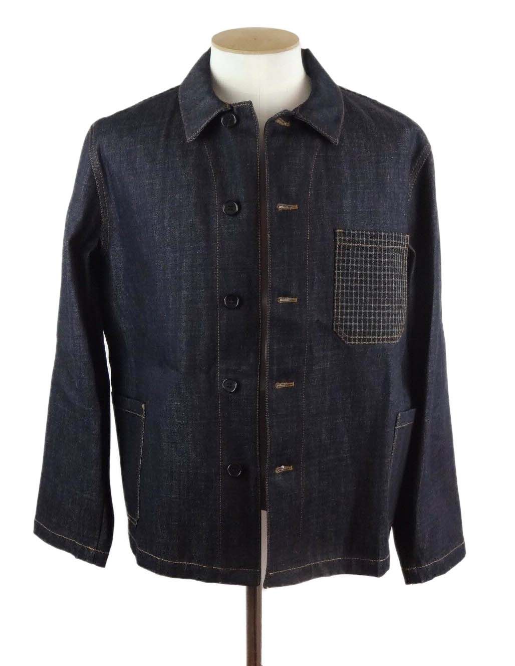 Marni Navy Cotton Wool Denim Yard Coat Jacket IT52 Size US L / EU 52-54 / 3 - 5 Thumbnail