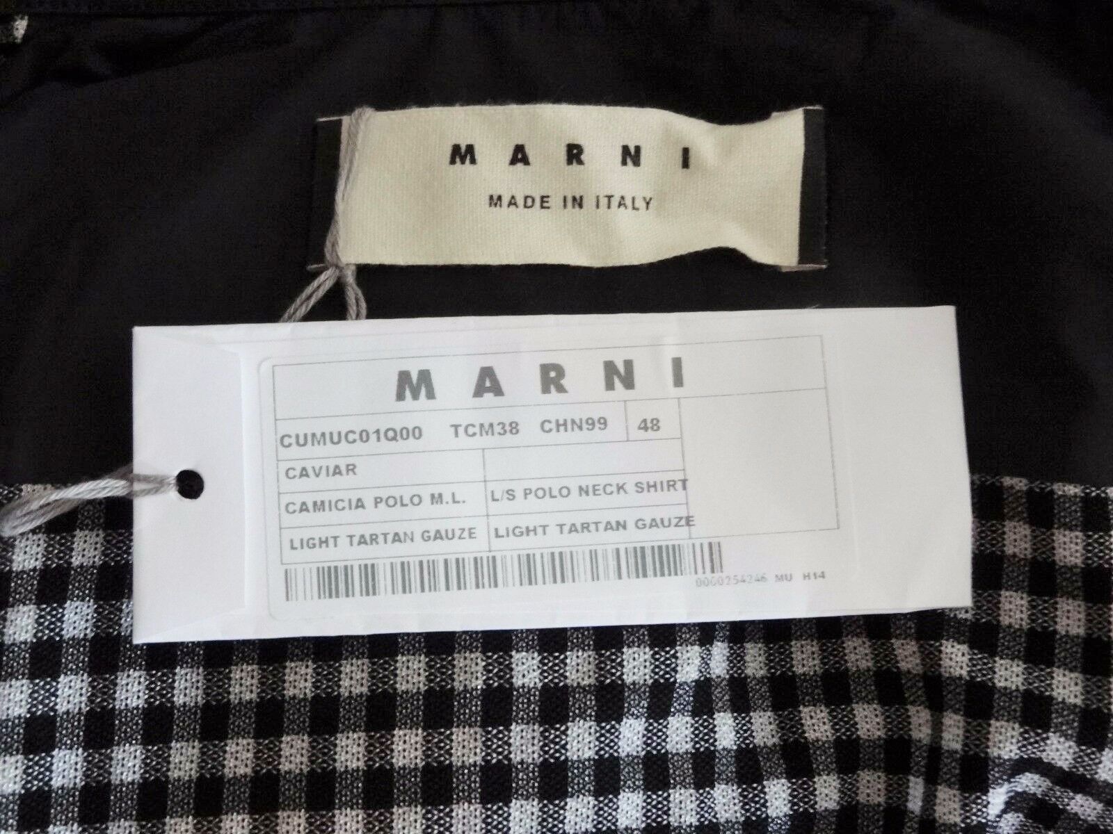 Marni Black Tartan Check Gauze Shirt IT48 Size US M / EU 48-50 / 2 - 5 Thumbnail