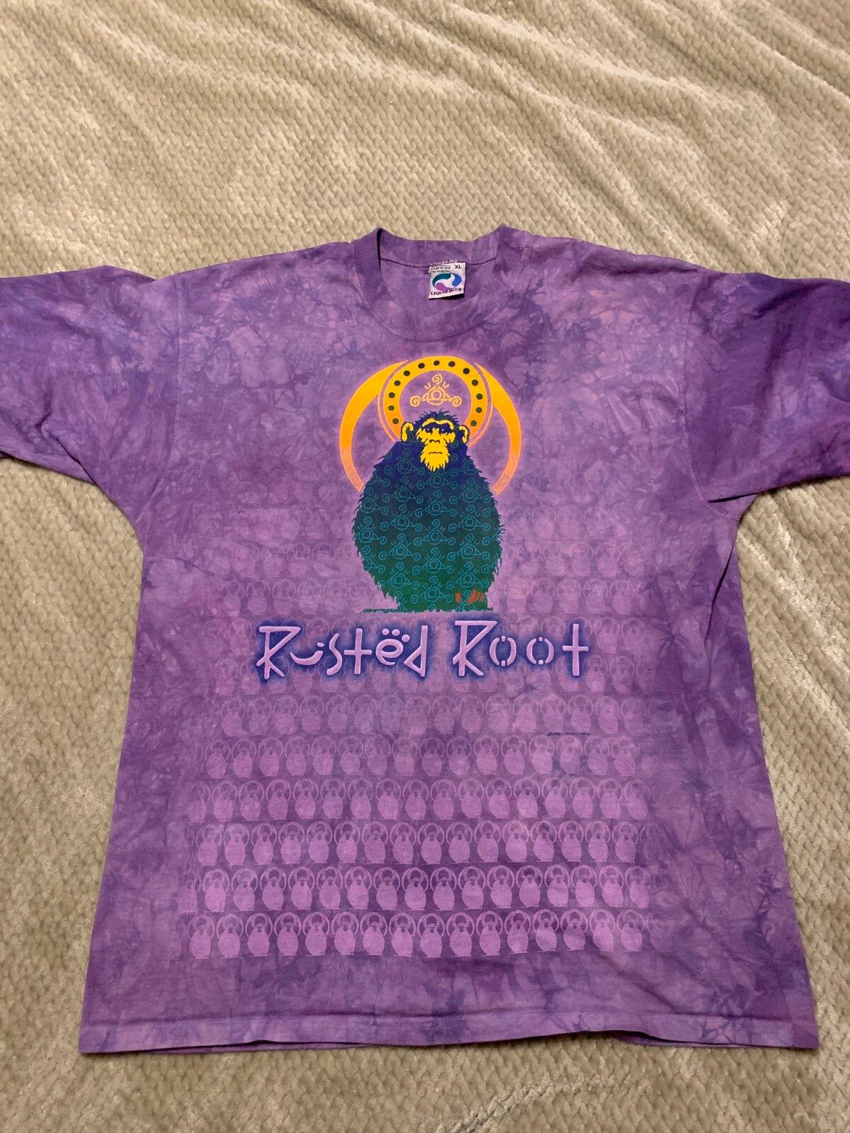 Vintage 1997 Rusted Root tour shirt liquid blue tag made in USA Size US XL / EU 56 / 4 - 1 Preview