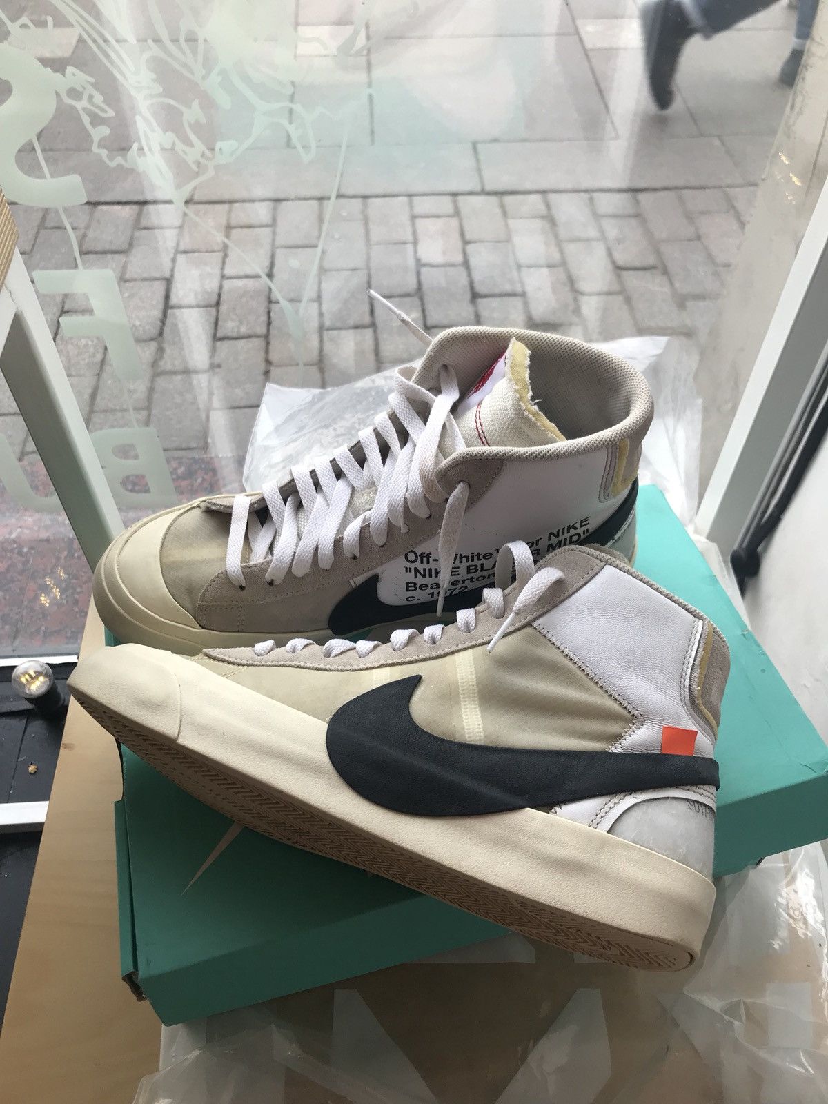 Nike × Off-White The Ten Blazer Mid by Virgil Abloh Ghost Size US 9.5 / EU 42-43 - 1 Thumbnail