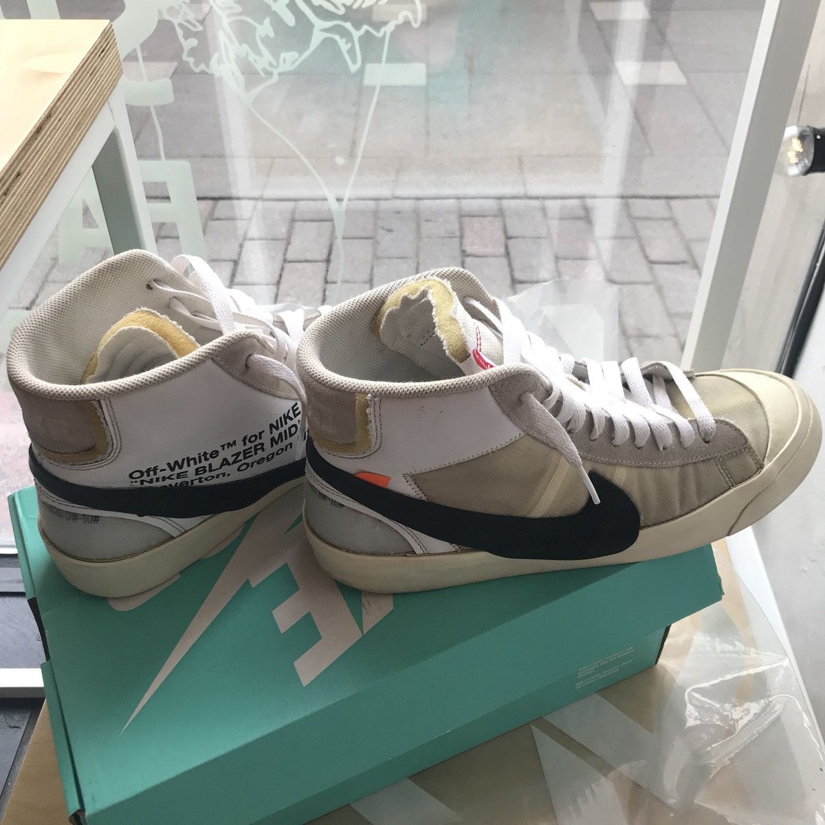 Nike × Off-White The Ten Blazer Mid by Virgil Abloh Ghost Size US 9.5 / EU 42-43 - 3 Thumbnail