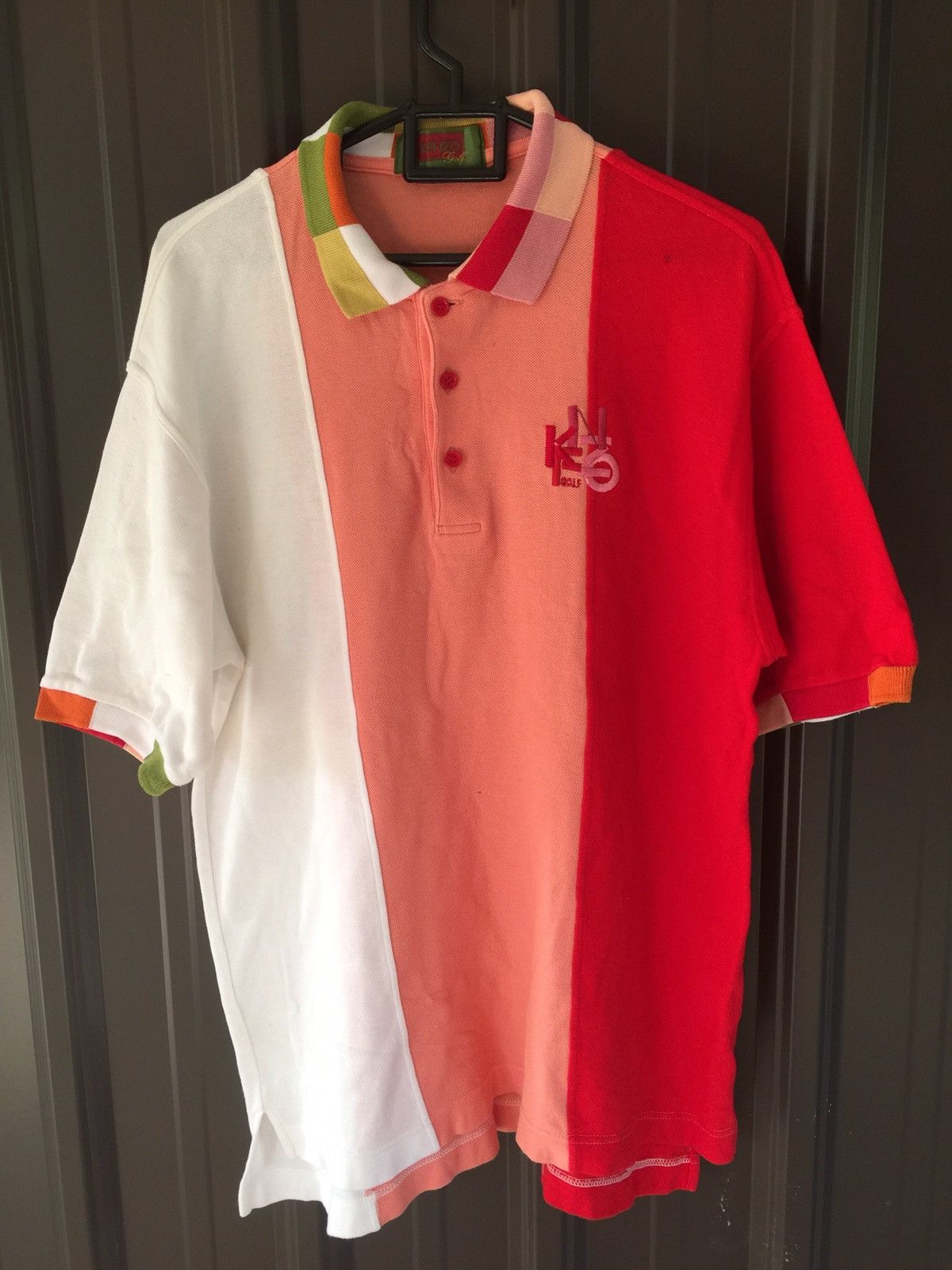Kansai Yamamoto × Kenzo Vintage Kenzo Polo Shirt Nice Design Size US M / EU 48-50 / 2 - 2 Thumbnail