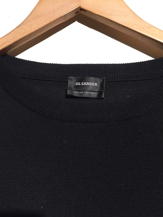 Jil Sander Black Sweater Knit T Size US M / EU 48-50 / 2 - 2 Preview