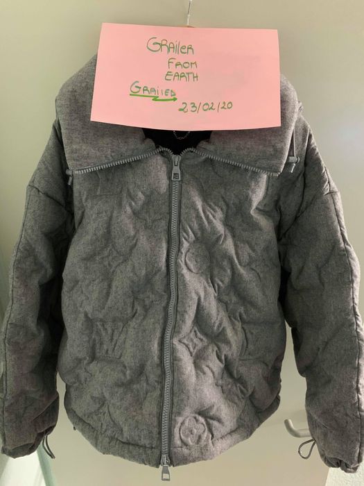LOUIS VUITTON Virgil Abloh 2019 Runway Boyhood leather monogram puffer vest  L at 1stDibs