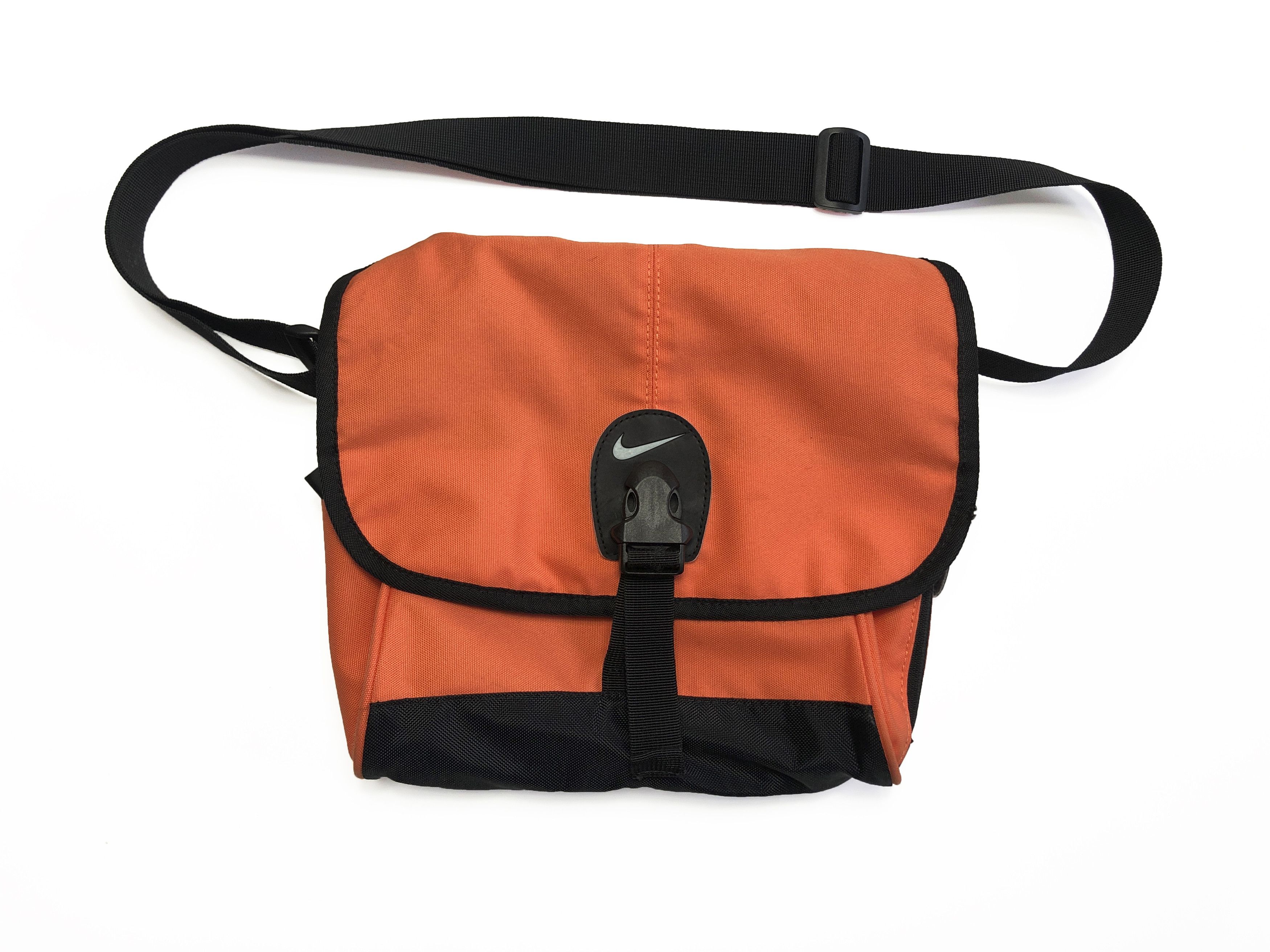 Nike Nike Cordura Shoulder Crossbody Messenger Bag Orange Size ONE SIZE - 1 Preview