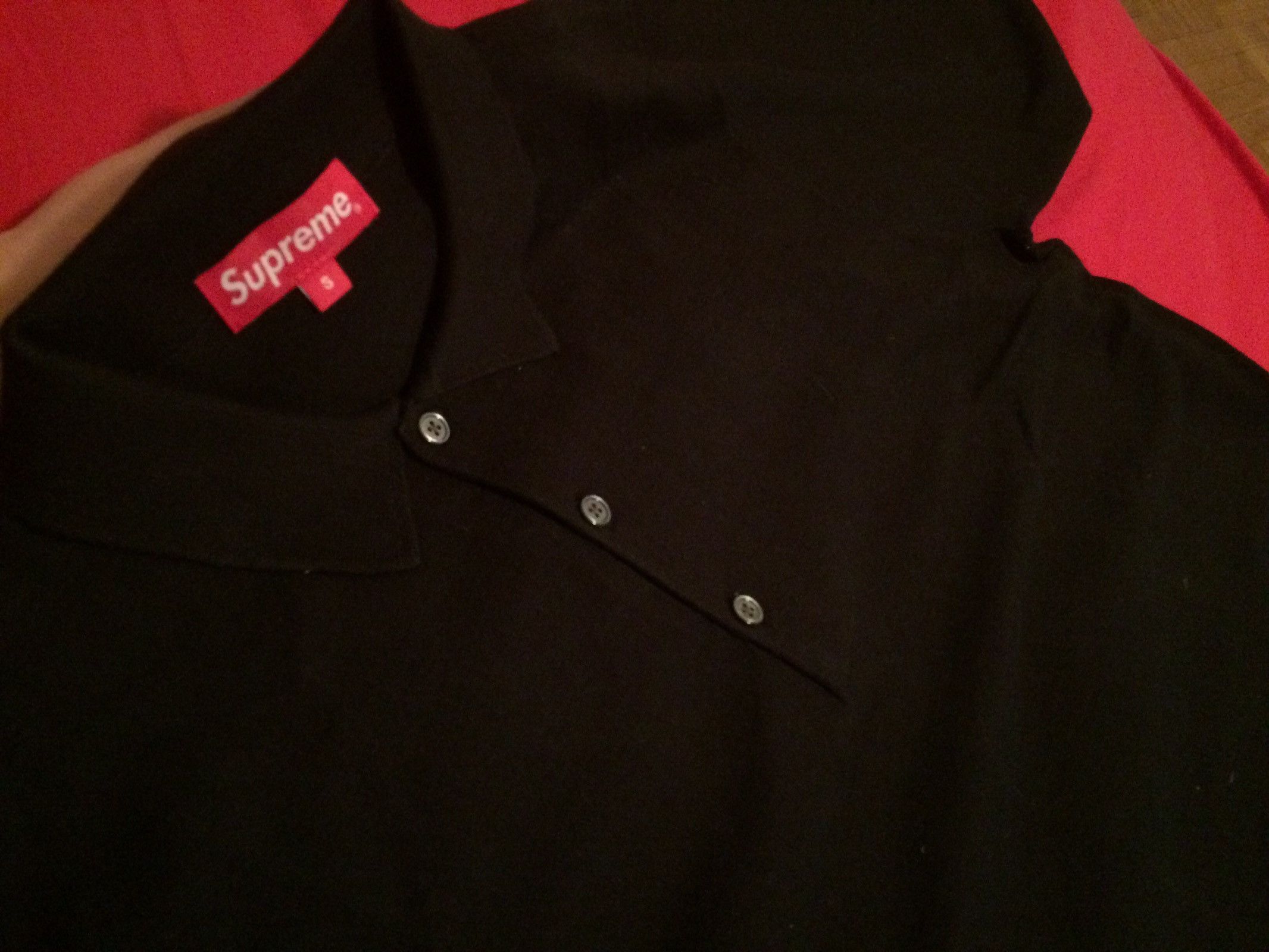 Komeri Card Supreme Jacquard Logo Silk Polo Supreme Polo Knit L/S