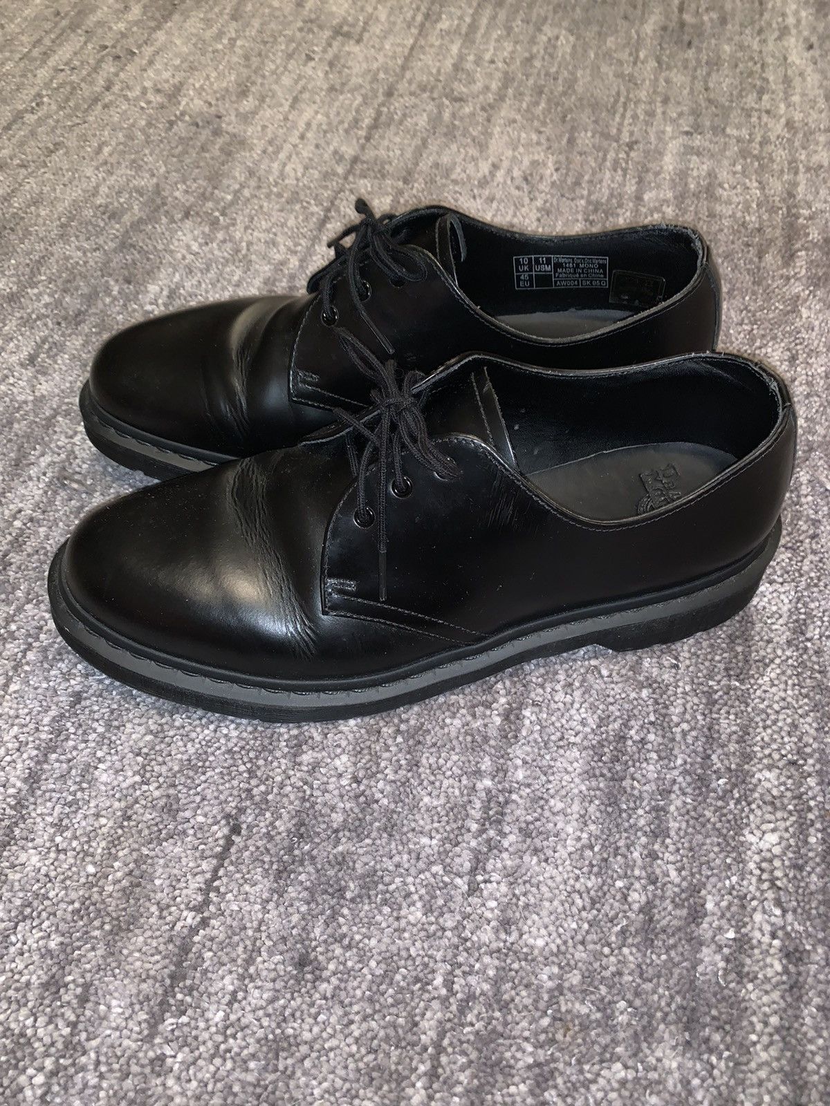 Dr. Martens Doc Martens 1461 Mono Black Shoes | Grailed