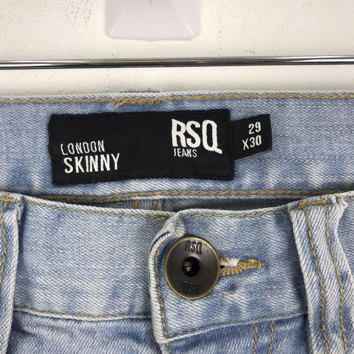 Japanese Brand Biker Zipper Denim Jeans LIKE Balmain Paris J25 Size US 29 - 4 Thumbnail
