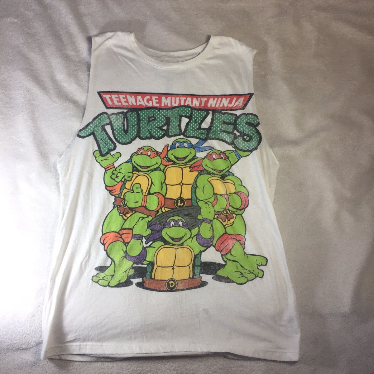 Cartoon Network Teenage Mutant Ninja Turtle Sleeveless Viacom Official ...