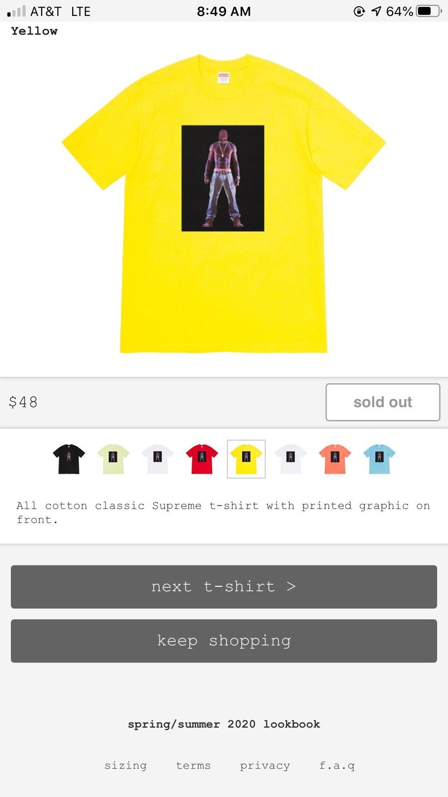 Supreme Tupac Hologram Tee | Grailed