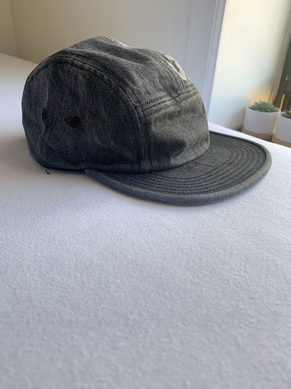 Supreme Supreme Top Logo Denim Camp Cap Size ONE SIZE - 4 Thumbnail