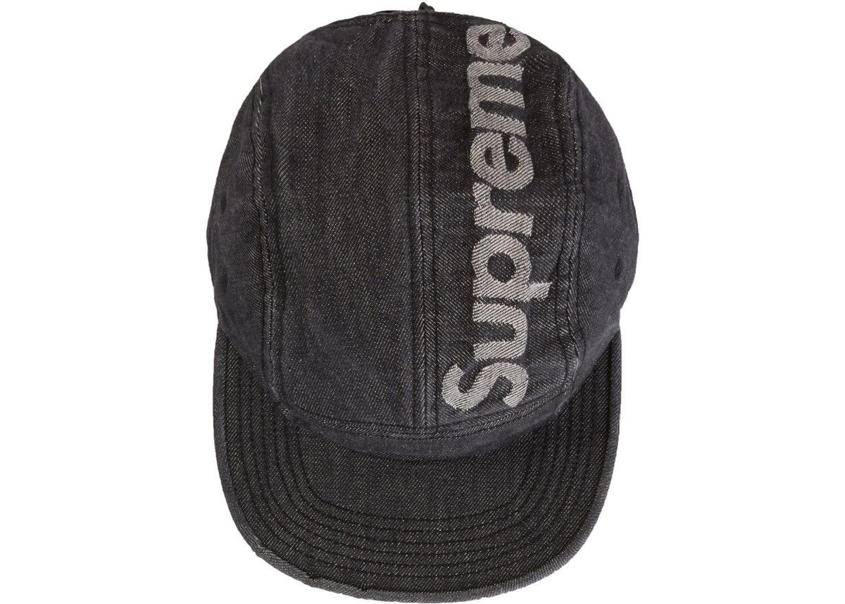 Supreme Supreme Top Logo Denim Camp Cap Size ONE SIZE - 2 Thumbnail