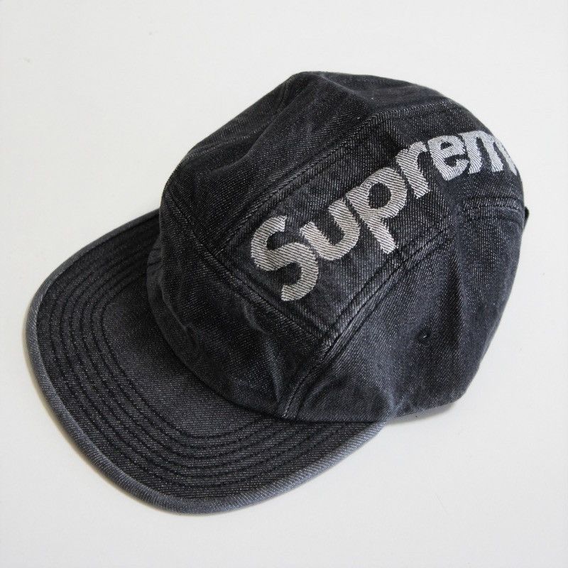 Supreme Supreme Top Logo Denim Camp Cap Size ONE SIZE - 1 Thumbnail