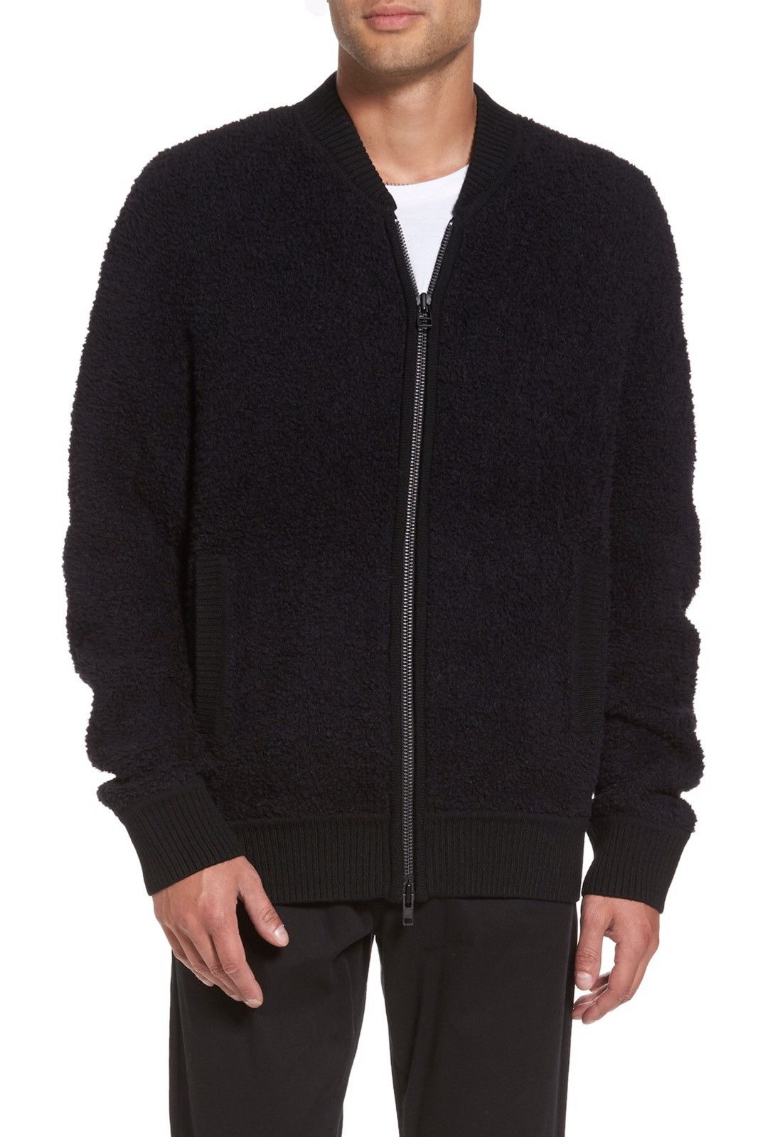 Vince Vince Teddy Wool Blend Bomber Jacket Size US M / EU 48-50 / 2 - 1 Thumbnail