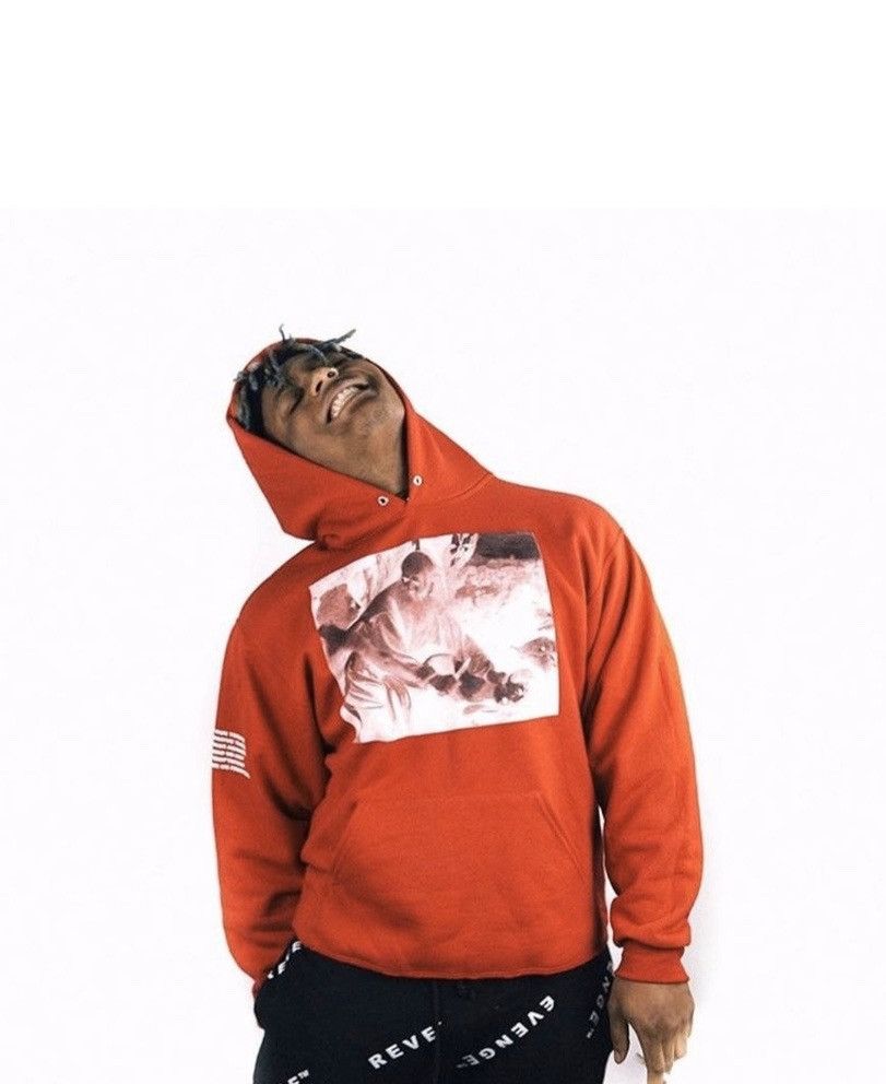 Revenge JuiceWrld Revenge Sacrifice of Isaac Hoodie Red Grailed