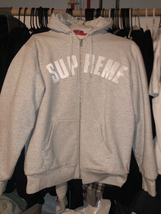 Supreme Arc Logo Thermal Zip Up Sweatshirt fw17 Size US L / EU 52-54 / 3 - 1 Preview