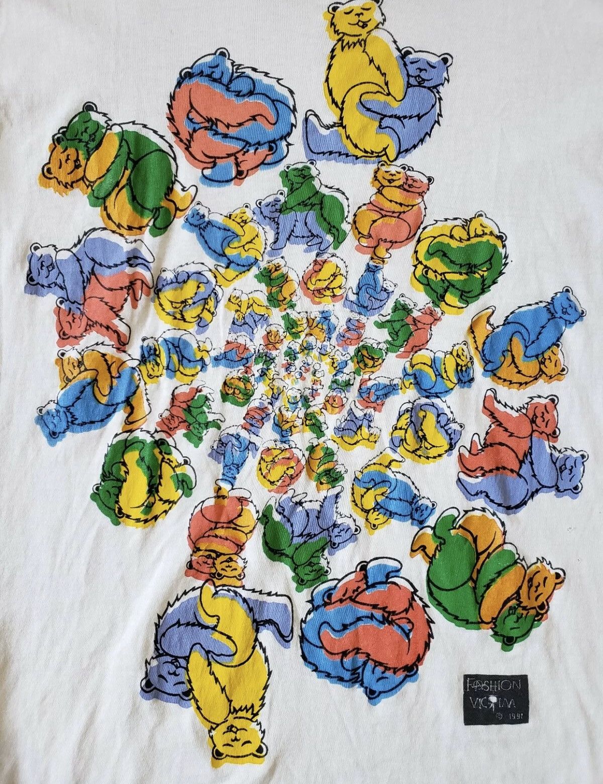 Vintage 90’s Grateful Dead Bear Spiral Sex Orgy Misprint