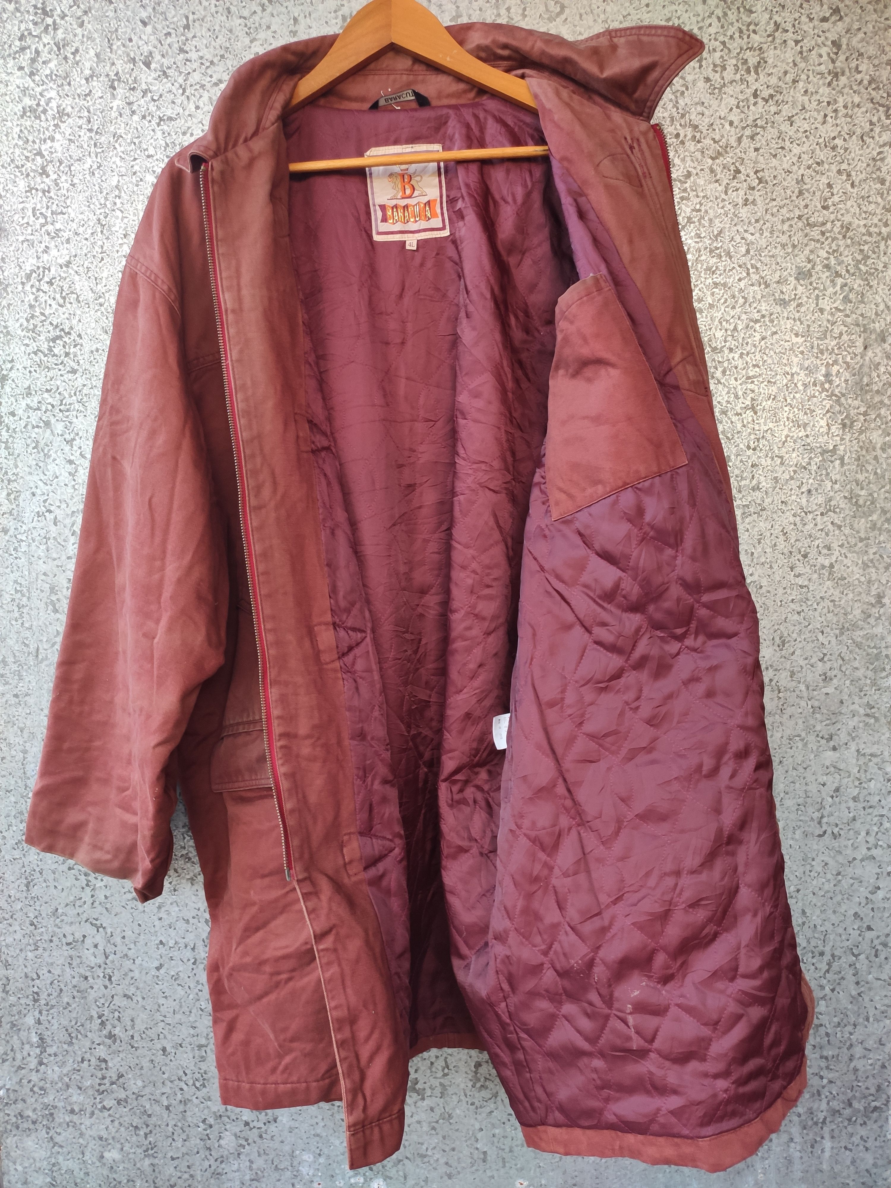 Baracuta Vintage Baracuta Long Jacket rare maroon colour Size US XL / EU 56 / 4 - 5 Thumbnail